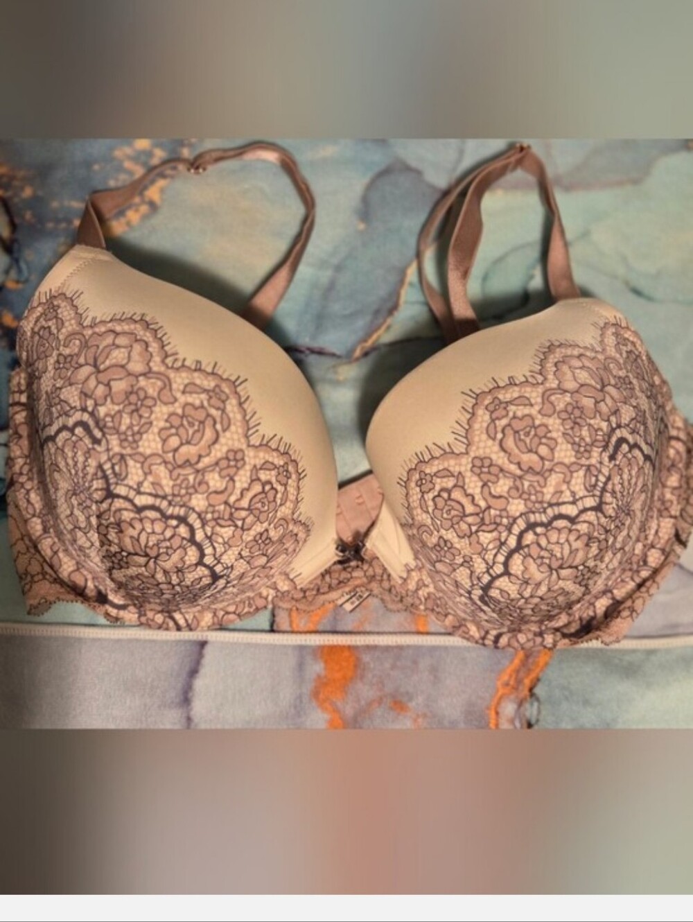 Victoria's Secret Dream Angels Push-Up Bra In Dusty Rose Size 36DD